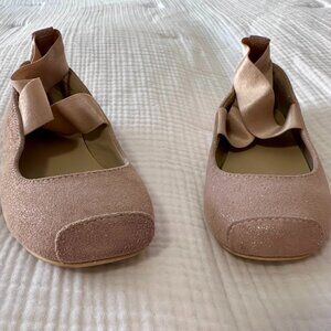 Janie and Jack Ballet Slipper Style Dress Shoes - Girl Size